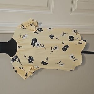 Ann Taylor Yellow/Blue Blouse